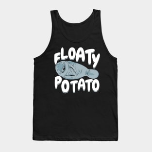 Floaty Potato Manatee Animal Lover Gift Tank Top